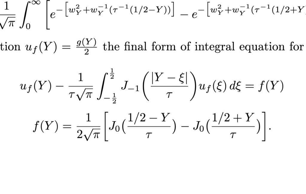 Couette flow computational plot